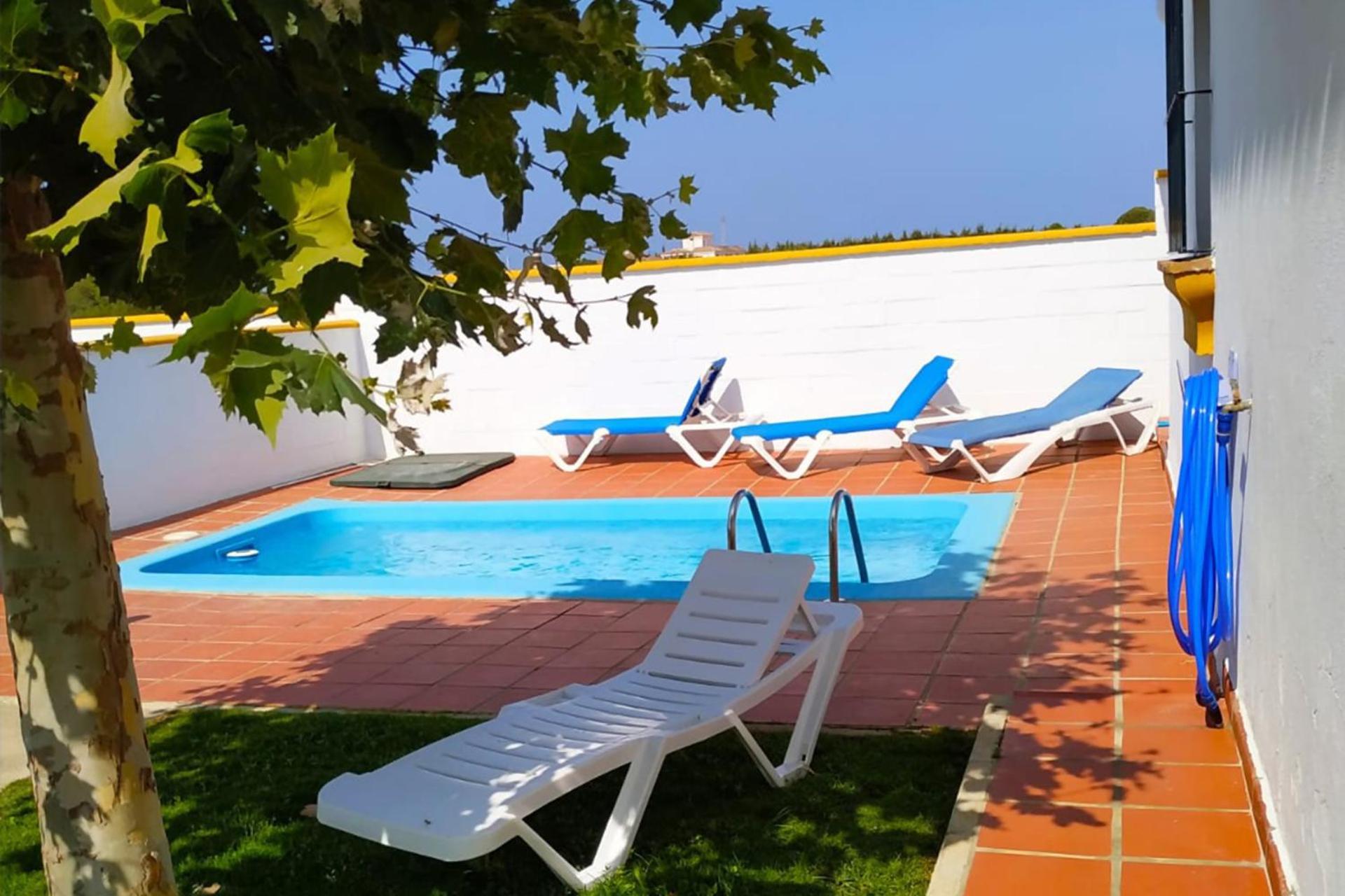Chalet Chaparrillo Conil Alquileres Atardecer Cadiz Bagian luar foto